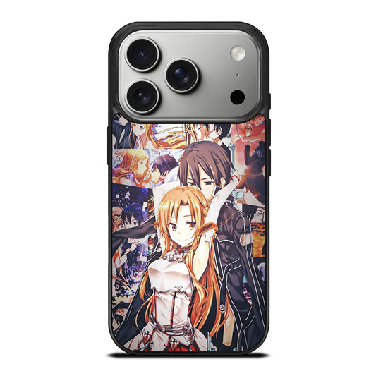SWORD ART ONLINE KIRITO AND ASUNA COLLAGE iPhone 17 Pro Case Cover