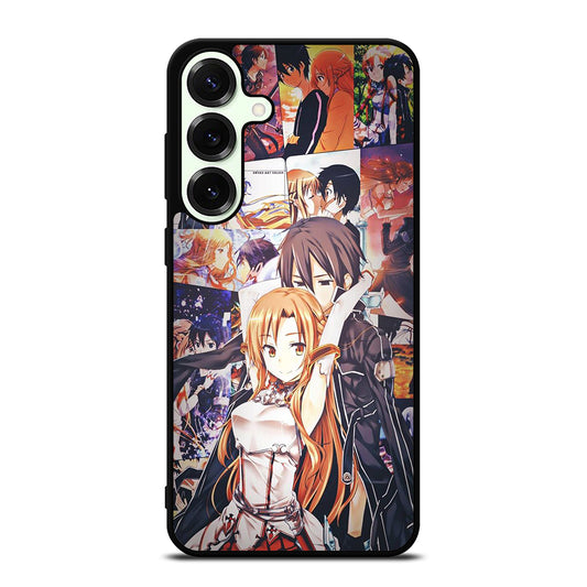 SWORD ART ONLINE KIRITO AND ASUNA COLLAGE Samsung Galaxy S25 Plus Case Cover
