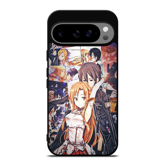 SWORD ART ONLINE KIRITO AND ASUNA COLLAGE Google Pixel 9 Pro XL Case Cover