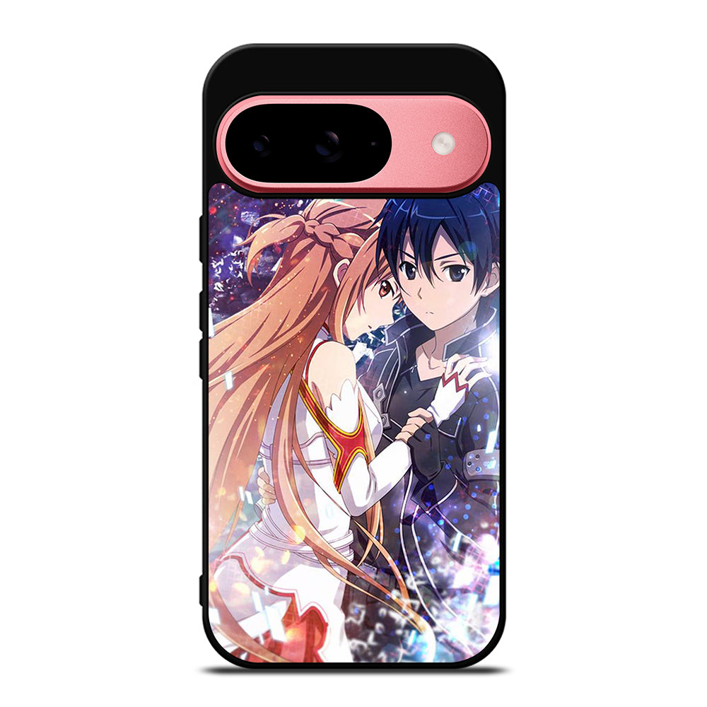 SWORD ART ONLINE KIRITO AND ASUNA LOVE ANIME Google Pixel 9 Case Cover