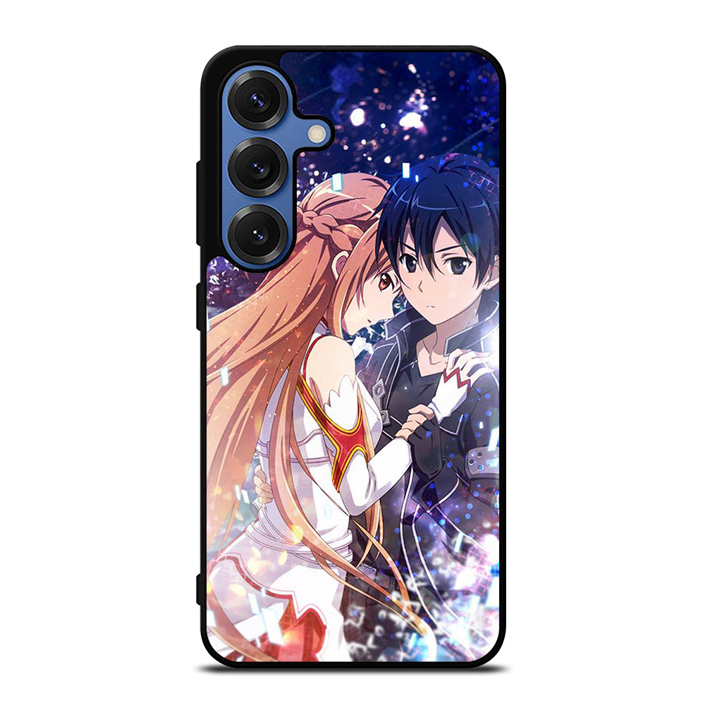 SWORD ART ONLINE KIRITO AND ASUNA LOVE ANIME Samsung Galaxy S25 Case Cover