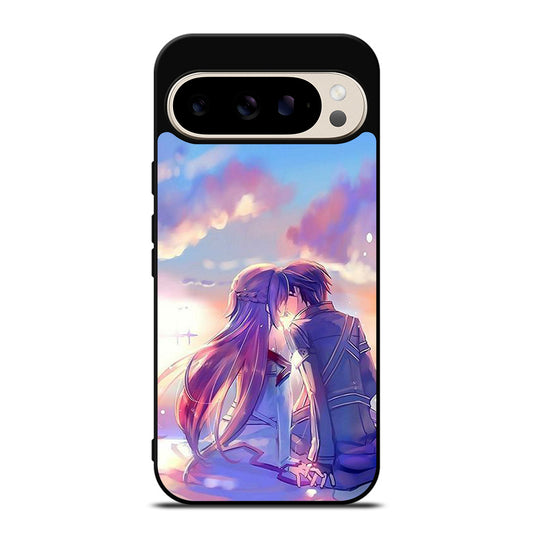 SWORD ART ONLINE KIRITO AND ASUNA LOVE ART Google Pixel 9 Pro Case Cover