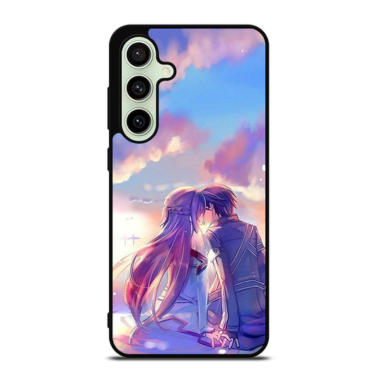 SWORD ART ONLINE KIRITO AND ASUNA LOVE ART Samsung Galaxy S24 FE Case Cover