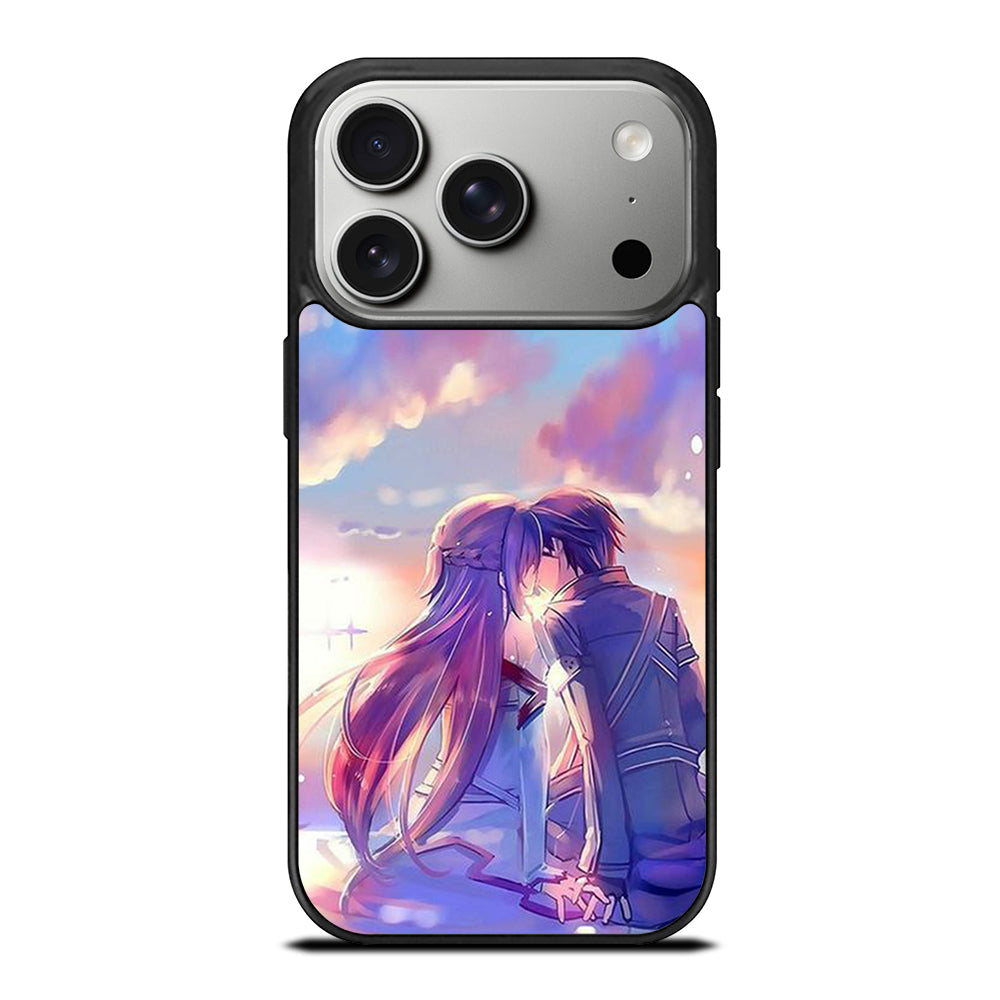 SWORD ART ONLINE KIRITO AND ASUNA LOVE ART iPhone 17 Pro Case Cover