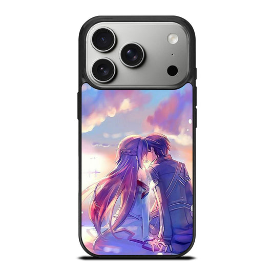 SWORD ART ONLINE KIRITO AND ASUNA LOVE ART iPhone 17 Pro Case Cover