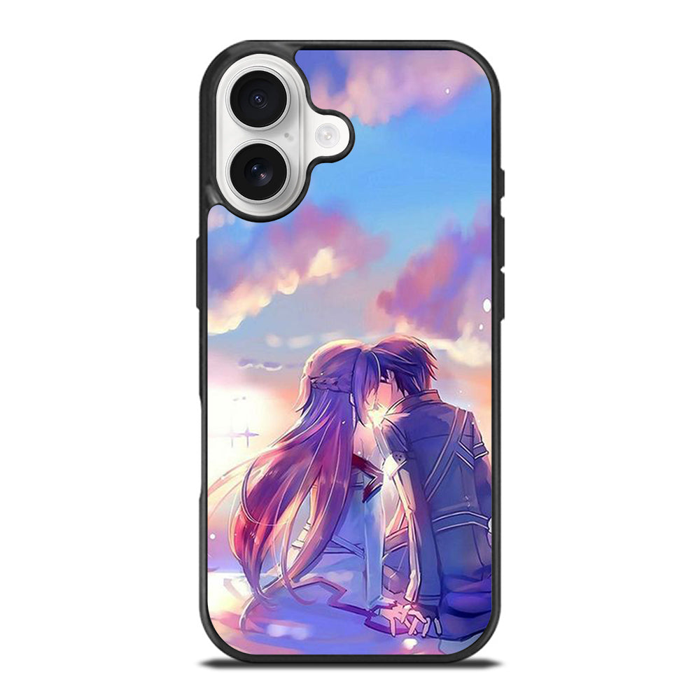 SWORD ART ONLINE KIRITO AND ASUNA LOVE ART iPhone 17 Case Cover