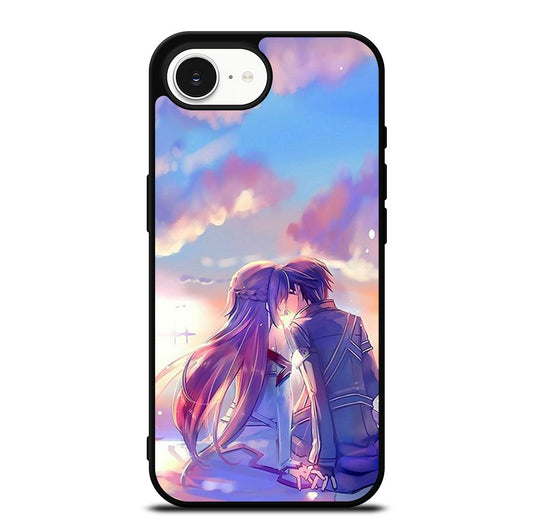 SWORD ART ONLINE KIRITO AND ASUNA LOVE ART iPhone 16e Case Cover