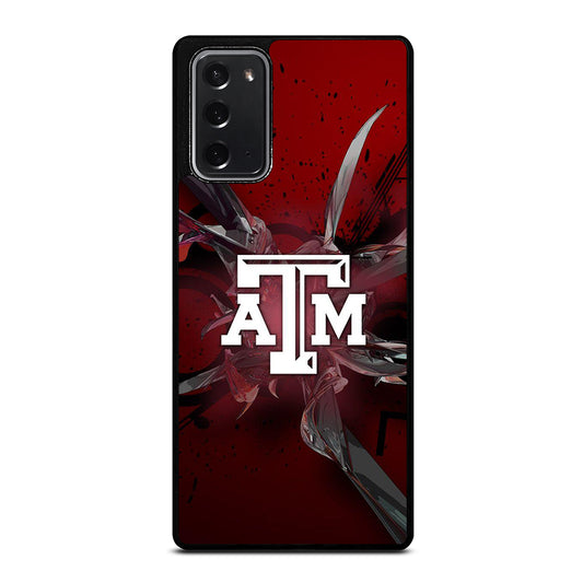 TEXAS A&M AGGIES ICON Samsung Galaxy Note 20 Case Cover