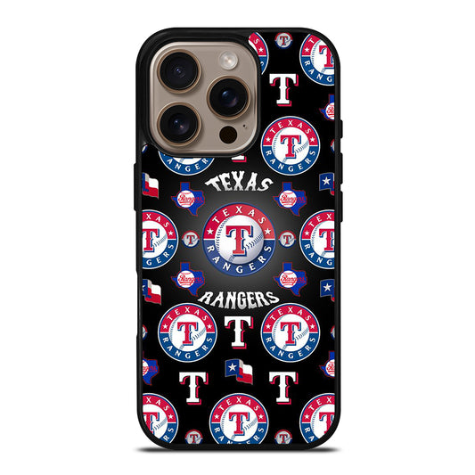 TEXAS RANGERS PATTERN LOGO iPhone 16 Pro Case Cover
