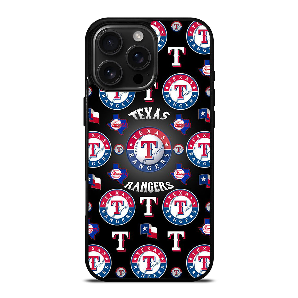 TEXAS RANGERS PATTERN LOGO iPhone 16 Pro Max Case Cover