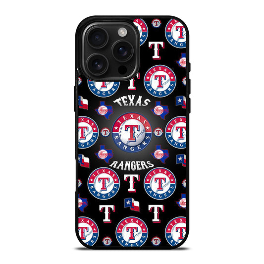TEXAS RANGERS PATTERN LOGO iPhone 16 Pro Max Case Cover