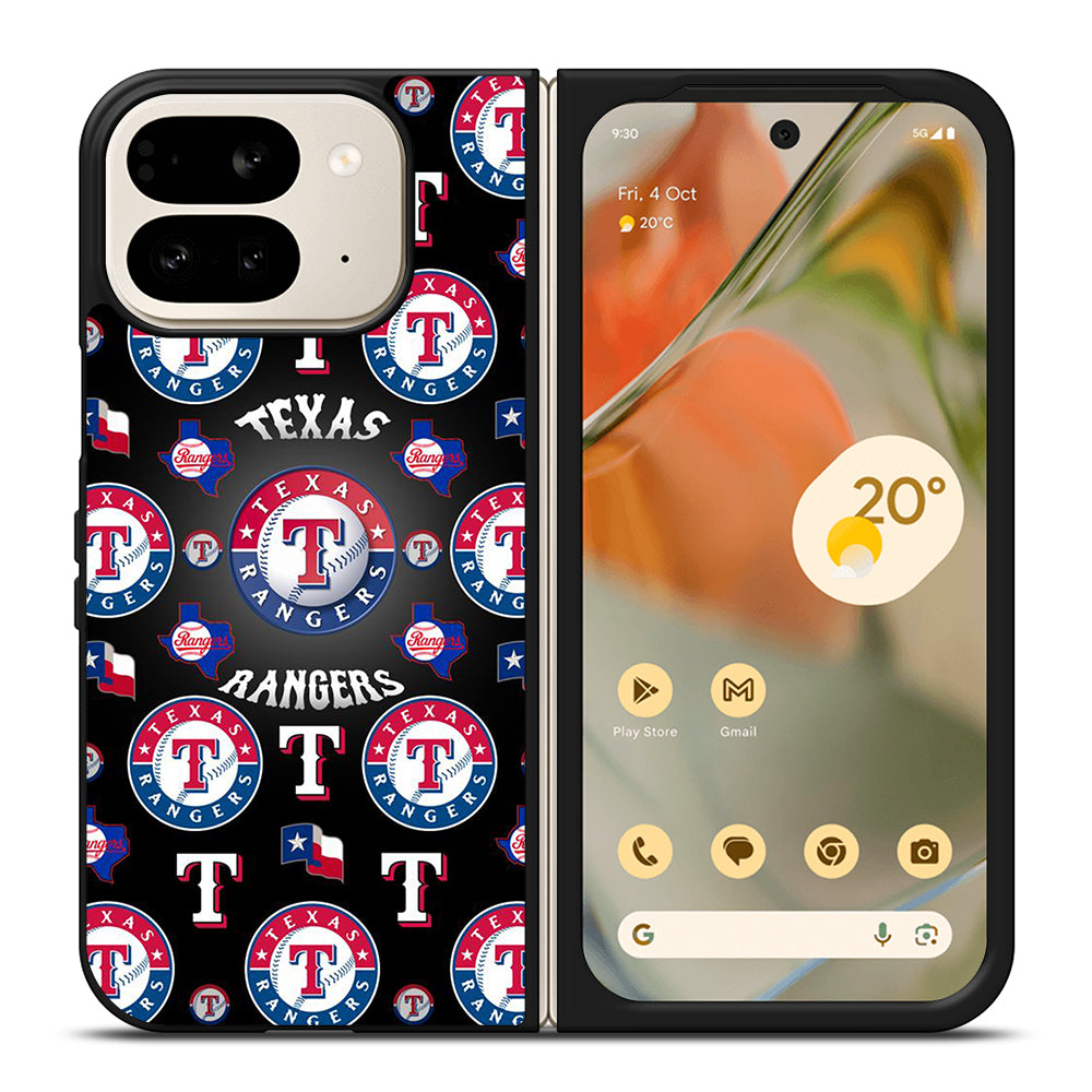 TEXAS RANGERS PATTERN LOGO Google Pixel 9 Pro Fold Case Cover