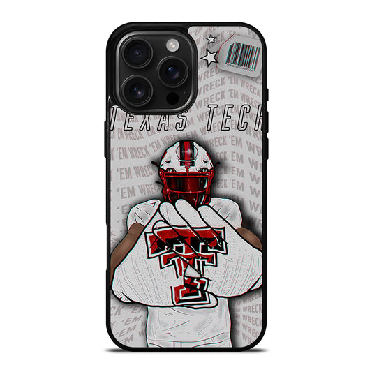 TEXAS TECH FOOTBALL NFL iPhone 16 Pro Max Case Cover
