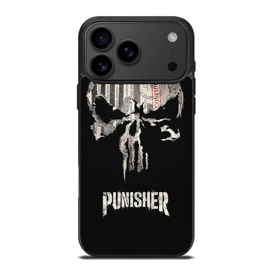 THE PUNISHER MARVEL BLACK LOGO iPhone 17 Pro Max Case Cover
