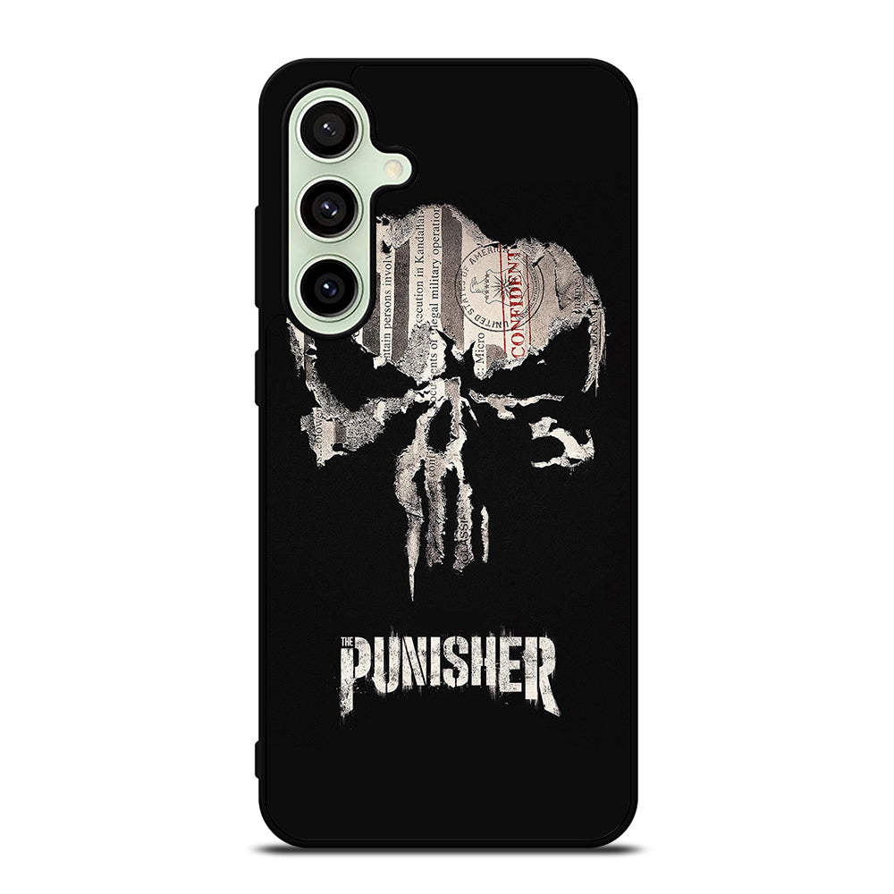 THE PUNISHER MARVEL BLACK LOGO Samsung Galaxy S24 FE Case Cover