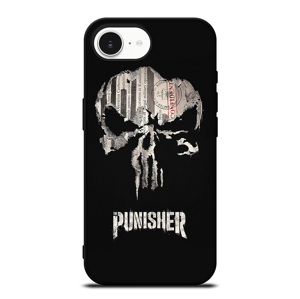 THE PUNISHER MARVEL BLACK LOGO iPhone 16e Case Cover