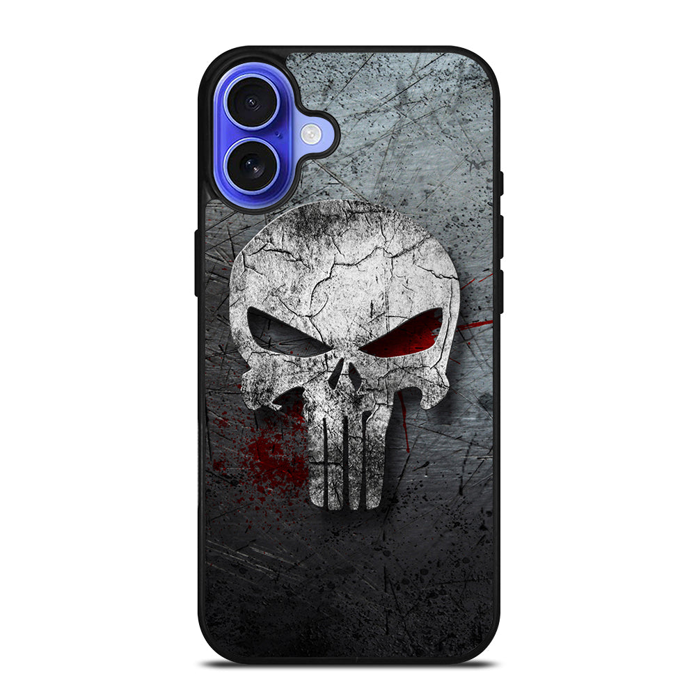 THE PUNISHER MARVEL METAL LOGO iPhone 16 Case Cover