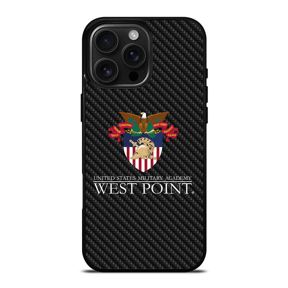 THE UNITED STATES MILITARY ACADEMY CARBON LOGO iPhone 16 Pro Max Case Cover