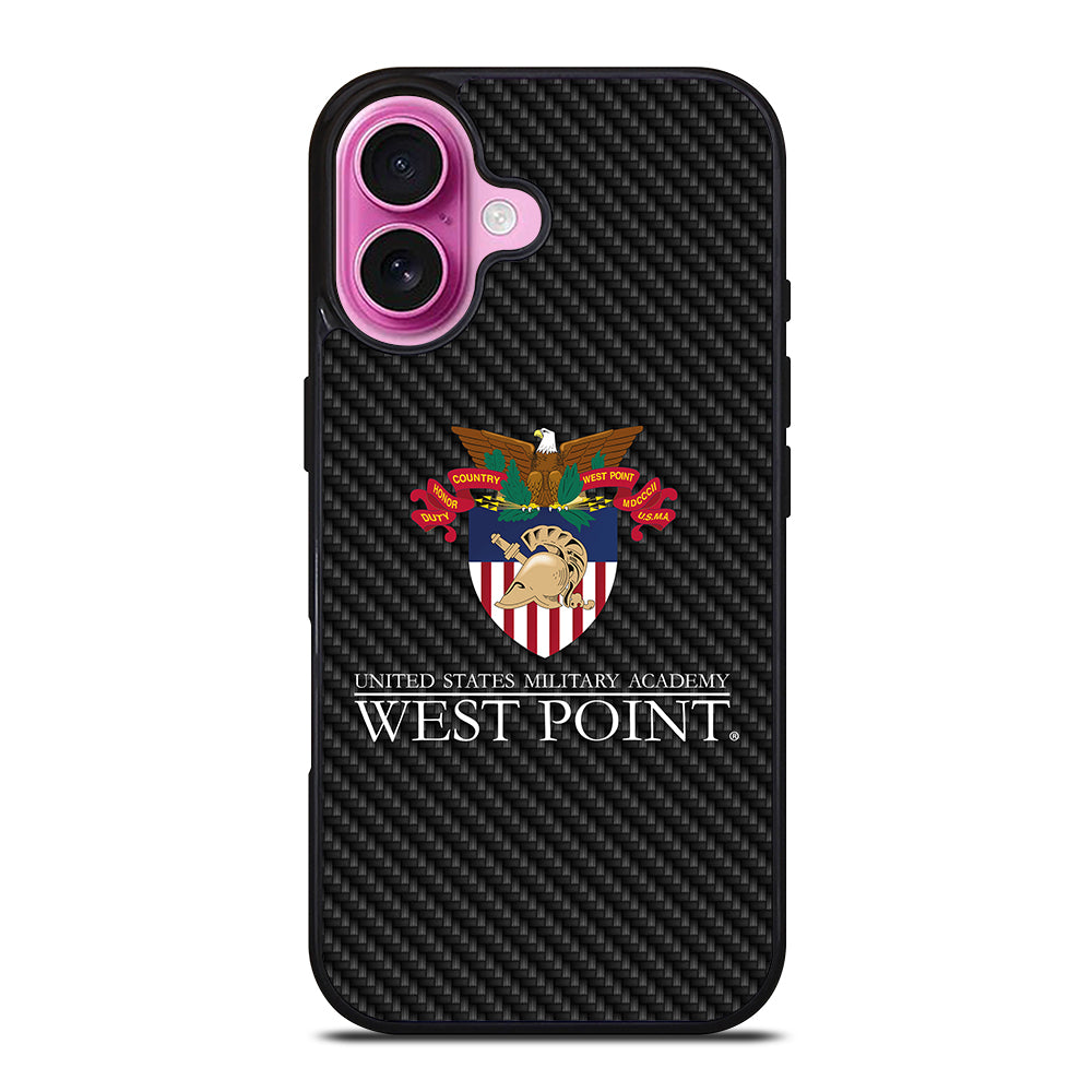THE UNITED STATES MILITARY ACADEMY CARBON LOGO iPhone 16 Plus Case Cover