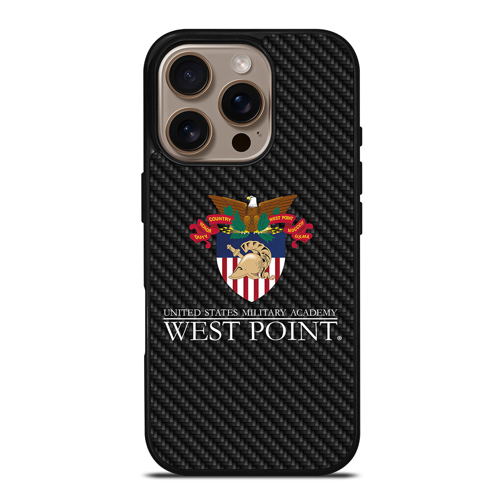 THE UNITED STATES MILITARY ACADEMY CARBON LOGO iPhone 16 Pro Case Cover