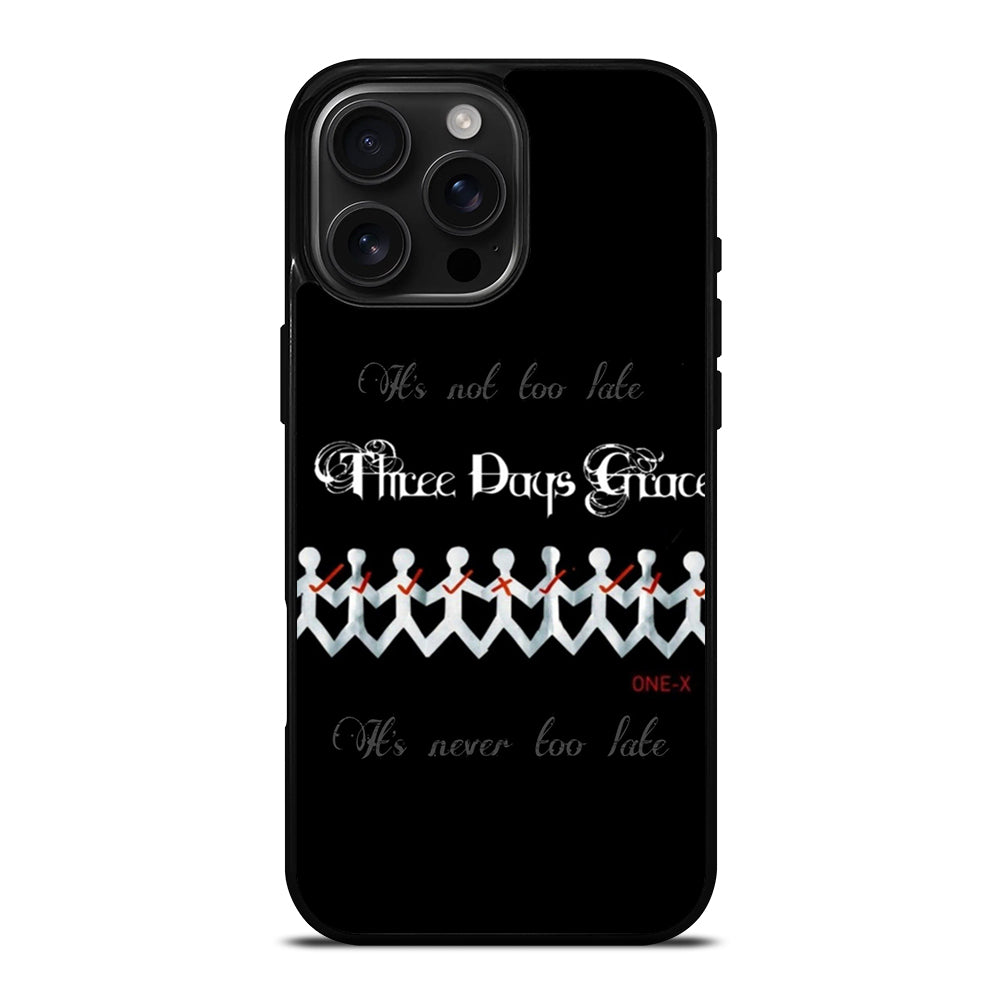 THREE DAYS GRACE LOGO BAND iPhone 16 Pro Max Case Cover