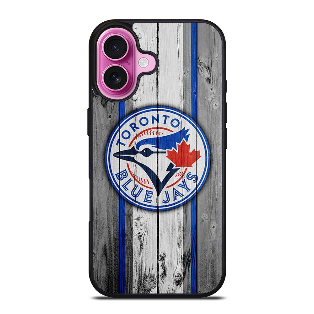 TORONTO BLUE JAYS WOODEN ICON iPhone 16 Plus Case Cover