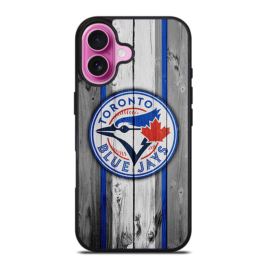 TORONTO BLUE JAYS WOODEN ICON iPhone 16 Plus Case Cover