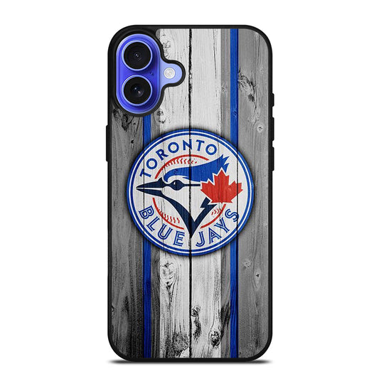 TORONTO BLUE JAYS WOODEN ICON iPhone 16 Case Cover