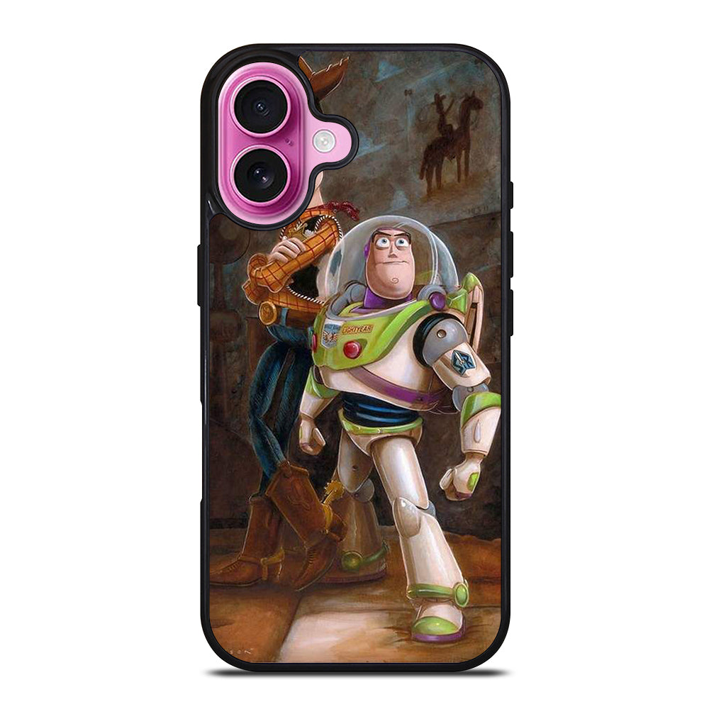 TOY STORY WOODY BUZZ ART iPhone 16 Plus Case Cover