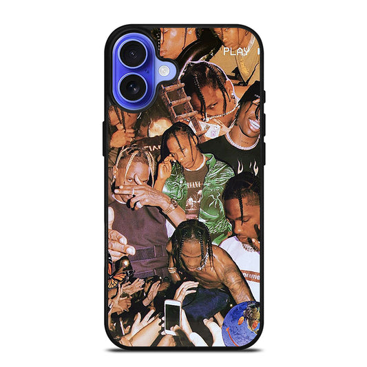 TRAVIS SCOTT AMERICAN RAPPER COLLAGE iPhone 16 Case Cover