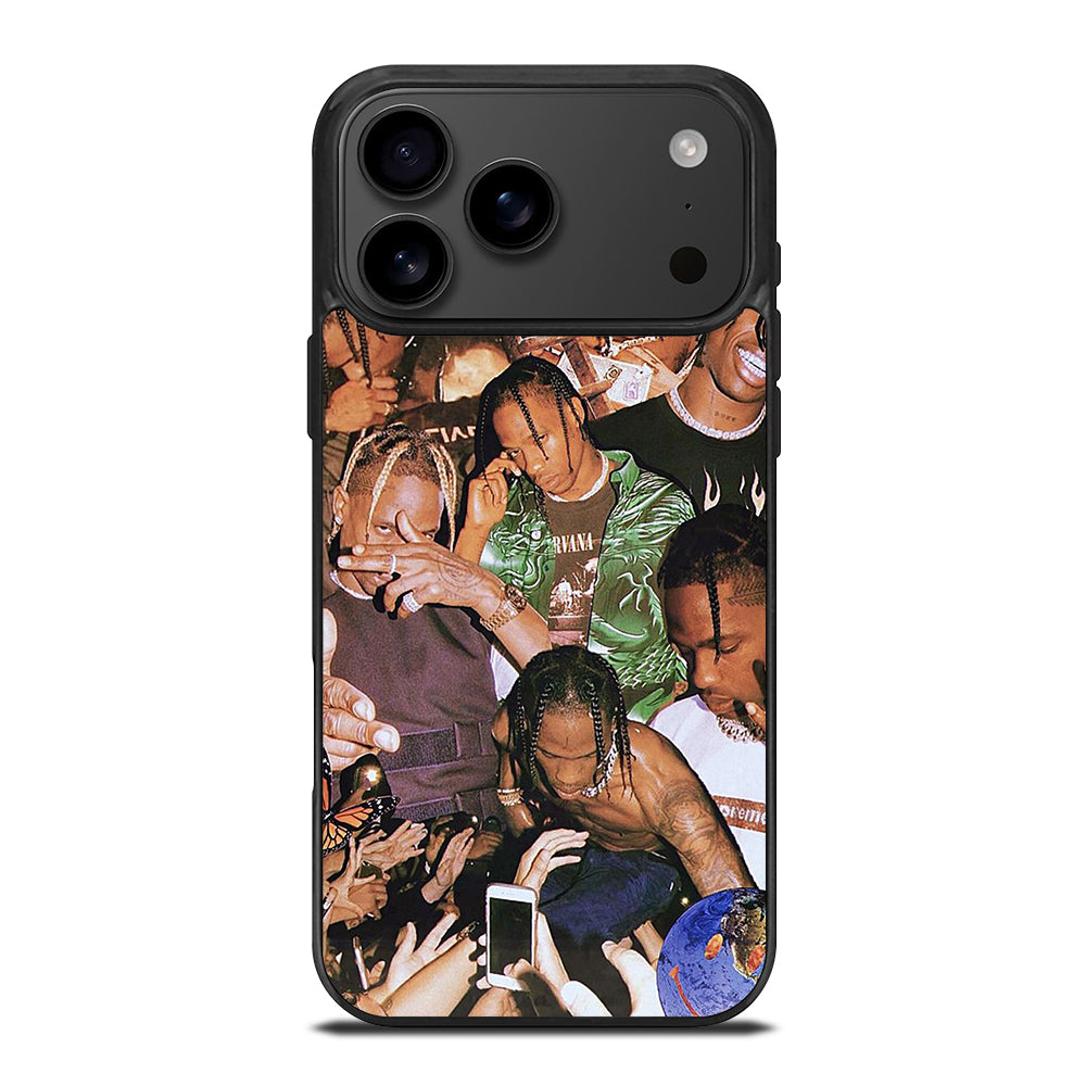 TRAVIS SCOTT AMERICAN RAPPER COLLAGE iPhone 17 Pro Max Case Cover