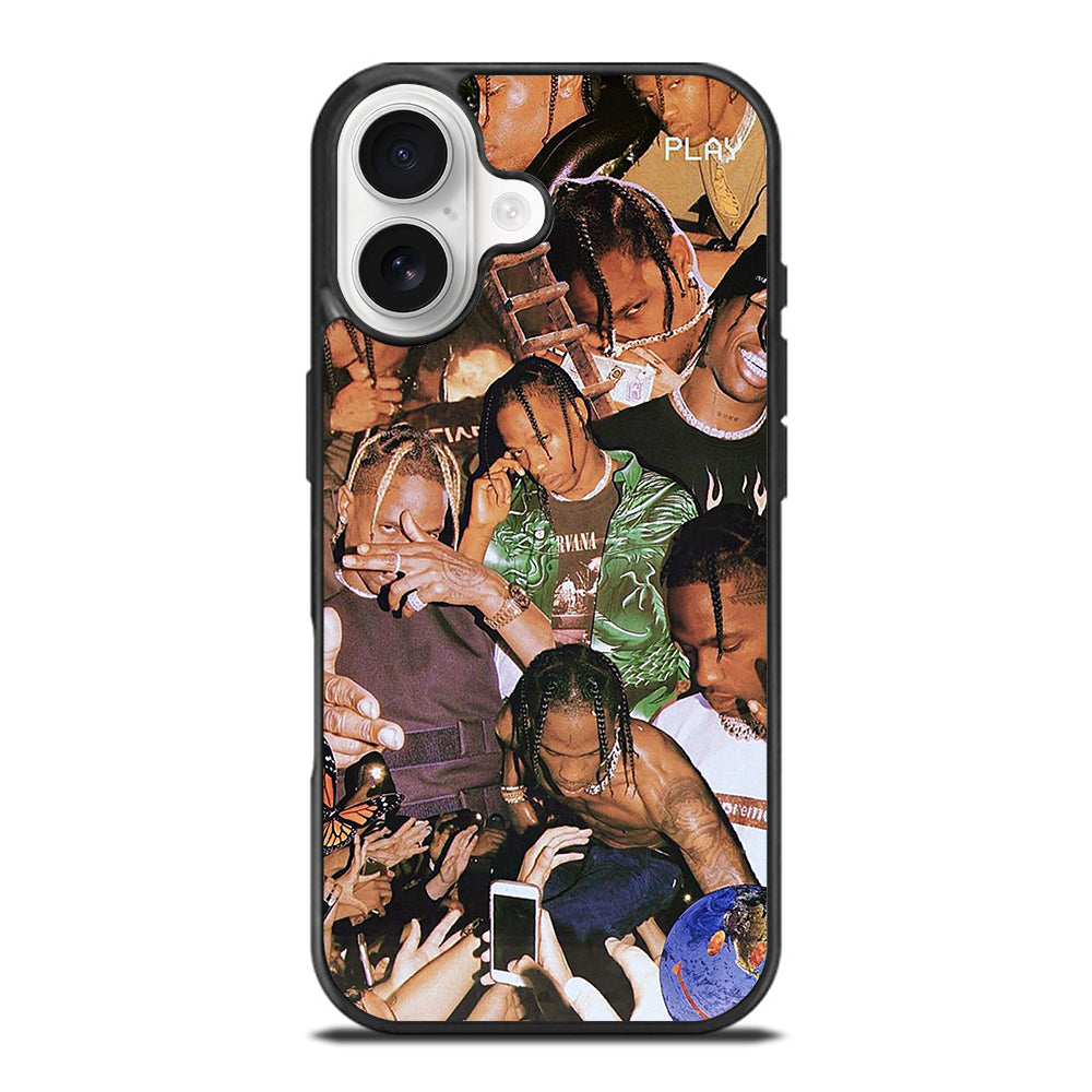 TRAVIS SCOTT AMERICAN RAPPER COLLAGE iPhone 17 Case Cover