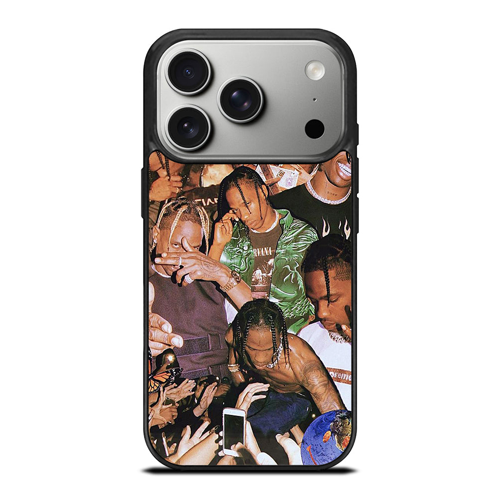 TRAVIS SCOTT AMERICAN RAPPER COLLAGE iPhone 17 Pro Case Cover