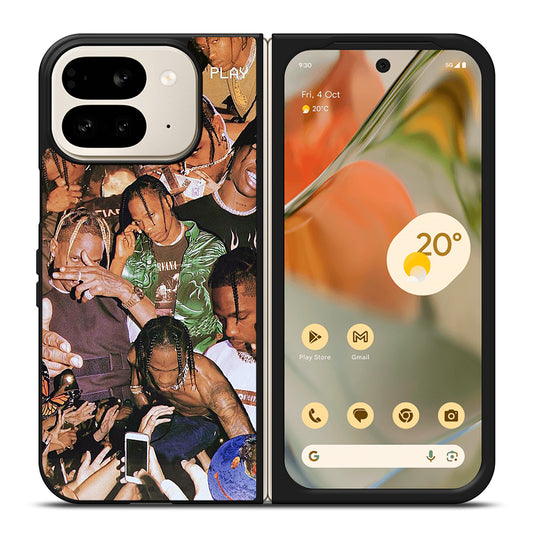 TRAVIS SCOTT AMERICAN RAPPER COLLAGE Google Pixel 9 Pro Fold Case Cover
