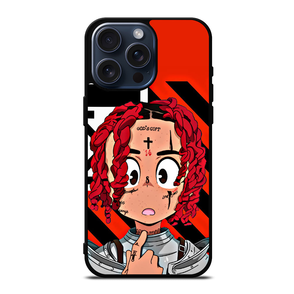 TRIPPIE REDD RAPPER CARTOON iPhone 15 Pro Max Case Cover