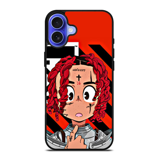 TRIPPIE REDD RAPPER CARTOON iPhone 16 Case Cover