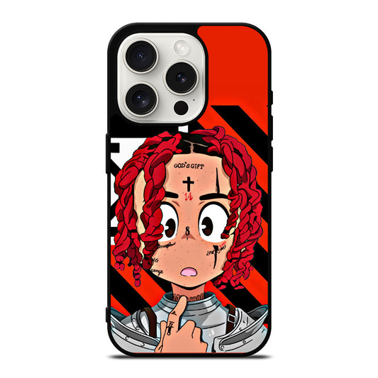 TRIPPIE REDD RAPPER CARTOON iPhone 15 Pro Case Cover