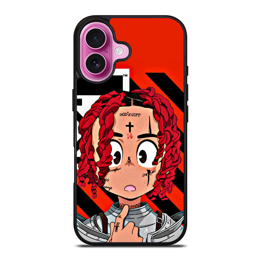 TRIPPIE REDD RAPPER CARTOON iPhone 16 Plus Case Cover