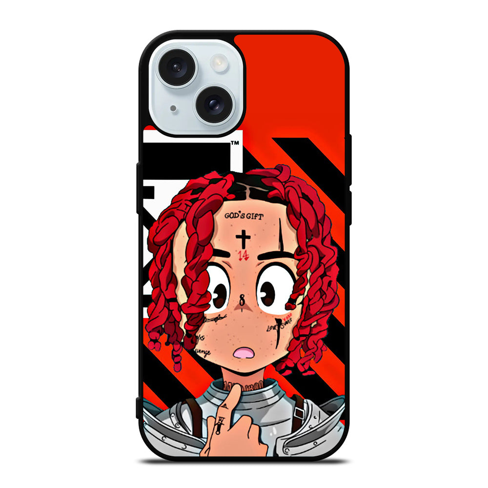 TRIPPIE REDD RAPPER CARTOON iPhone 15 Case Cover