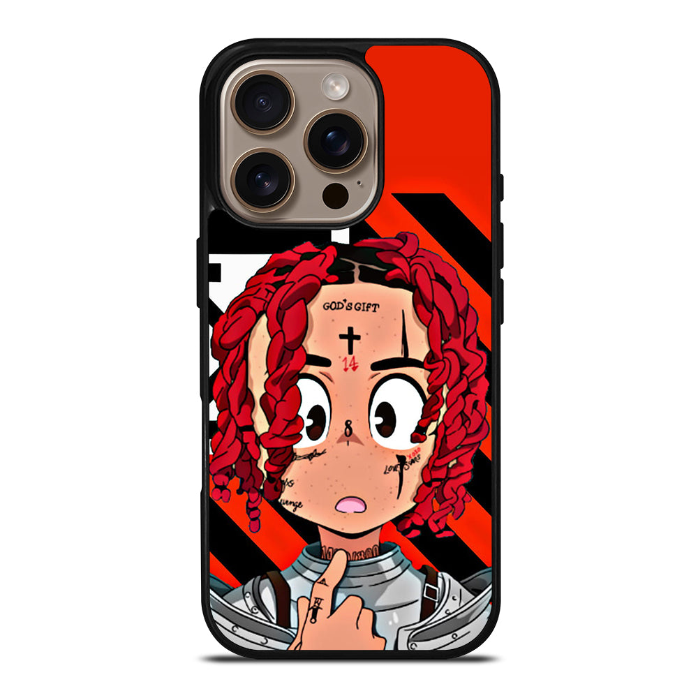 TRIPPIE REDD RAPPER CARTOON iPhone 16 Pro Case Cover