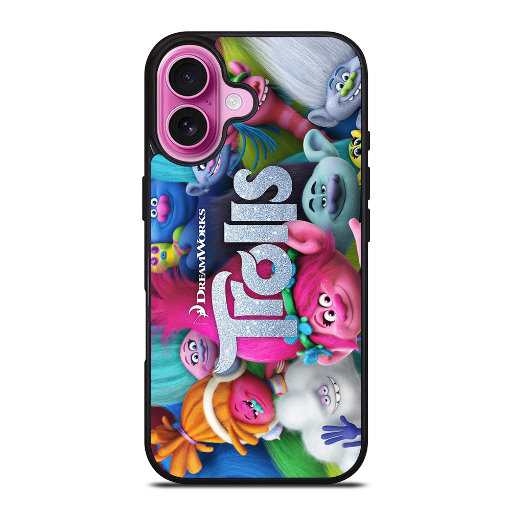 TROLLS CARTOON ALL CHARACTER iPhone 16 Plus Case Cover