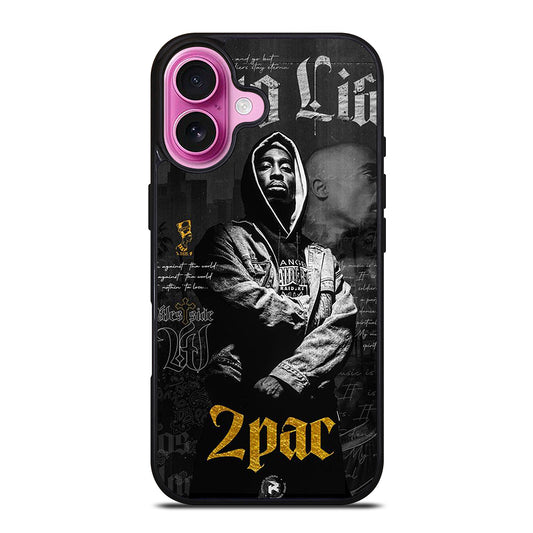 TUPAC 2PAC RAPPER POSTER iPhone 16 Plus Case Cover