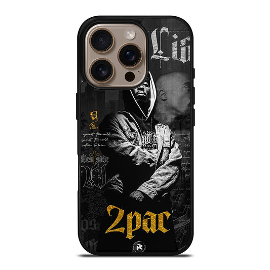 TUPAC 2PAC RAPPER POSTER iPhone 16 Pro Case Cover