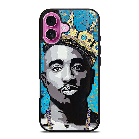TUPAC RAPPER ART iPhone 16 Plus Case Cover