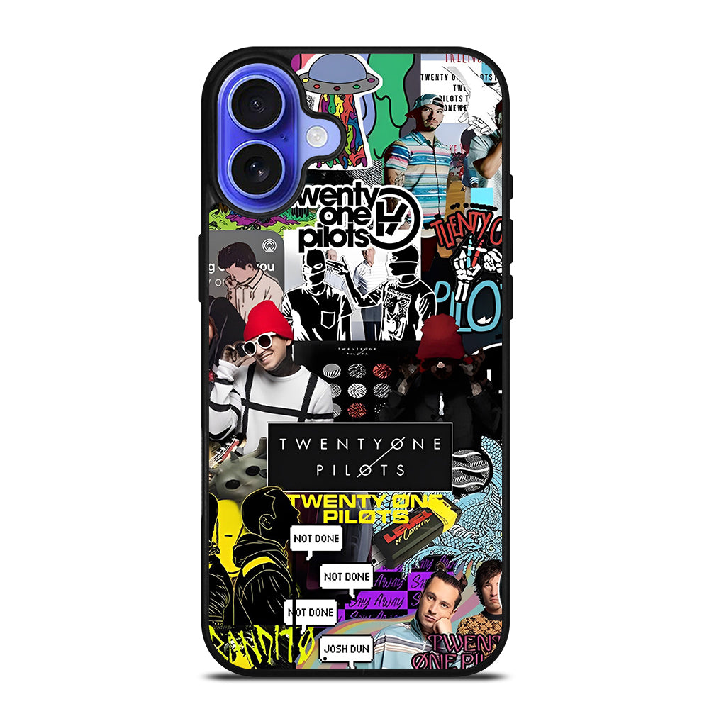 TWENTY ONE PILOTS COLLAGE iPhone 16 Case Cover