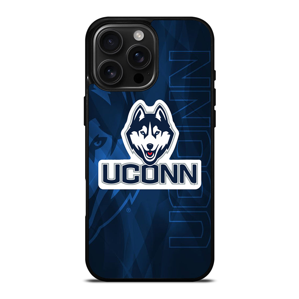 UCONN HUSKIES BASKETBALL LOGO LOGO 3 iPhone 16 Pro Max Case Cover