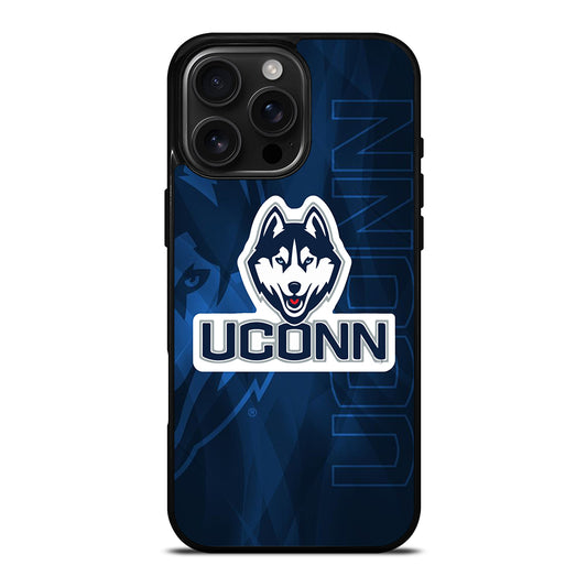 UCONN HUSKIES BASKETBALL LOGO LOGO 3 iPhone 16 Pro Max Case Cover