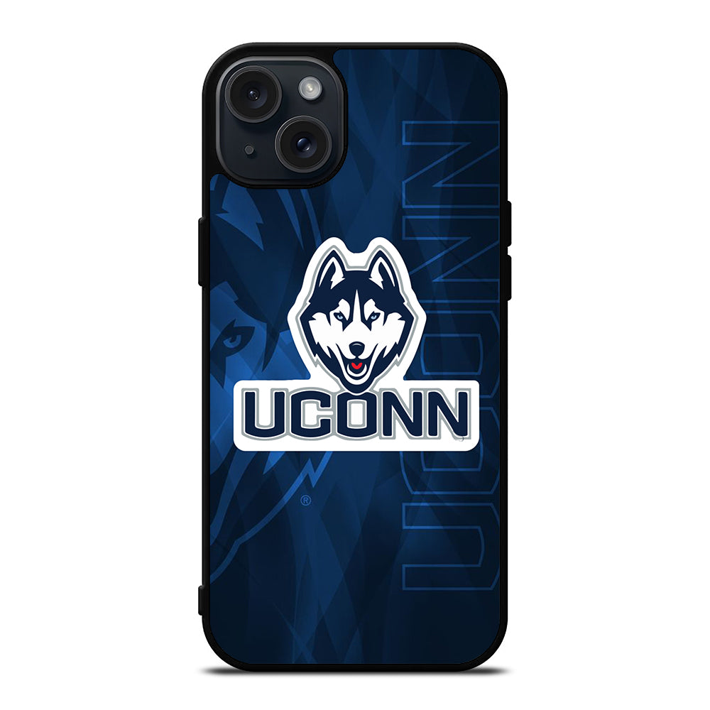 UCONN HUSKIES BASKETBALL LOGO LOGO 3 iPhone 15 Plus Case Cover