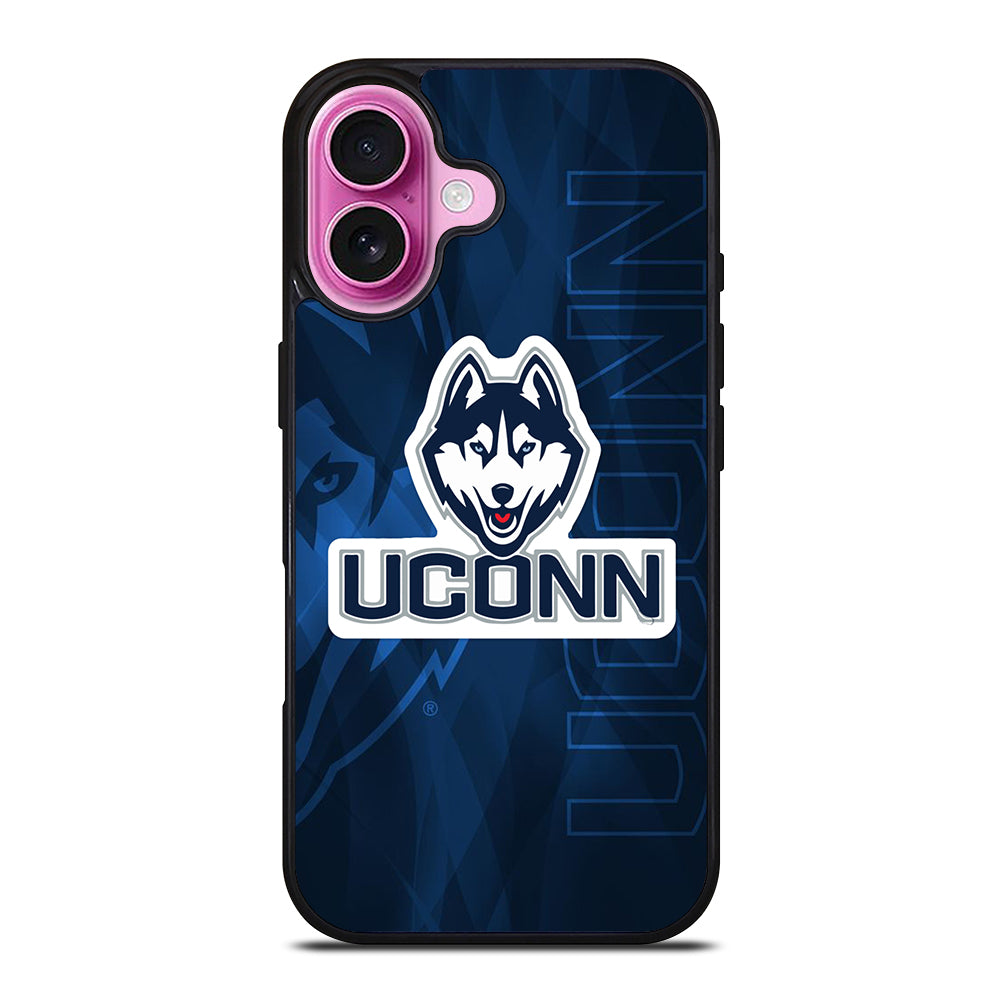 UCONN HUSKIES BASKETBALL LOGO LOGO 3 iPhone 16 Plus Case Cover