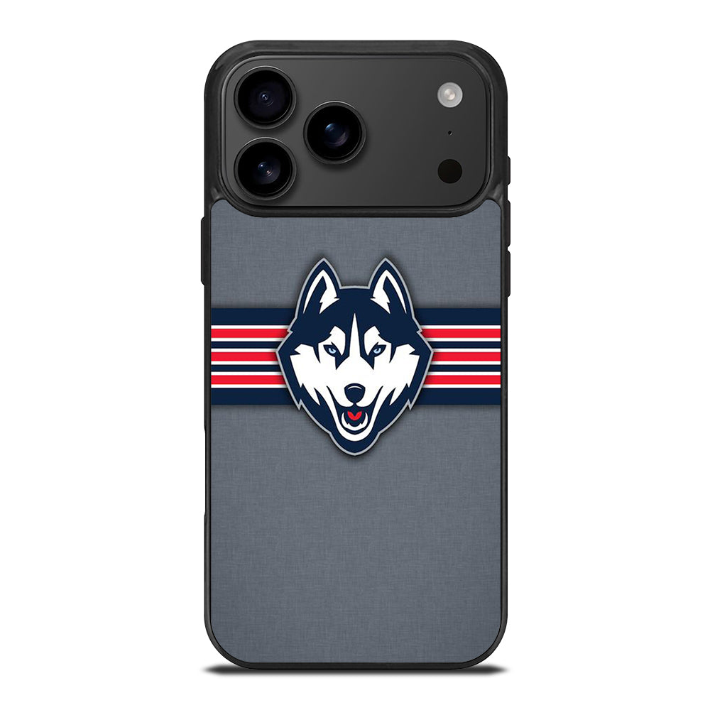 UCONN HUSKIES BASKETBALL LOGO NBA LOGO 2 iPhone 17 Pro Max Case Cover
